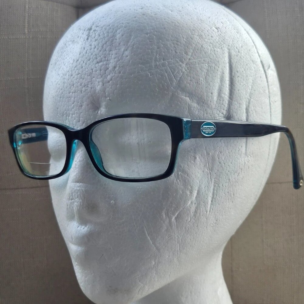 Coach Brooklyn Glasses Frame Dark Brown/Teal Tone Eyewear HC6040 5116 Eyeglasses - Picture 2 of 11